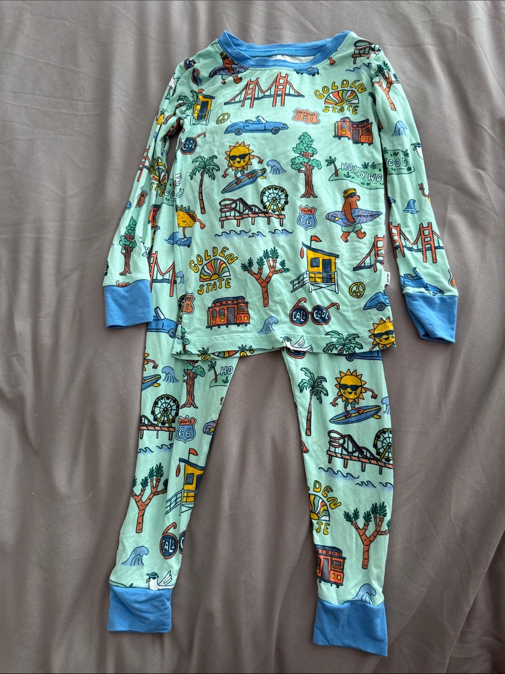 Little Sleepies California Print Pajama Set